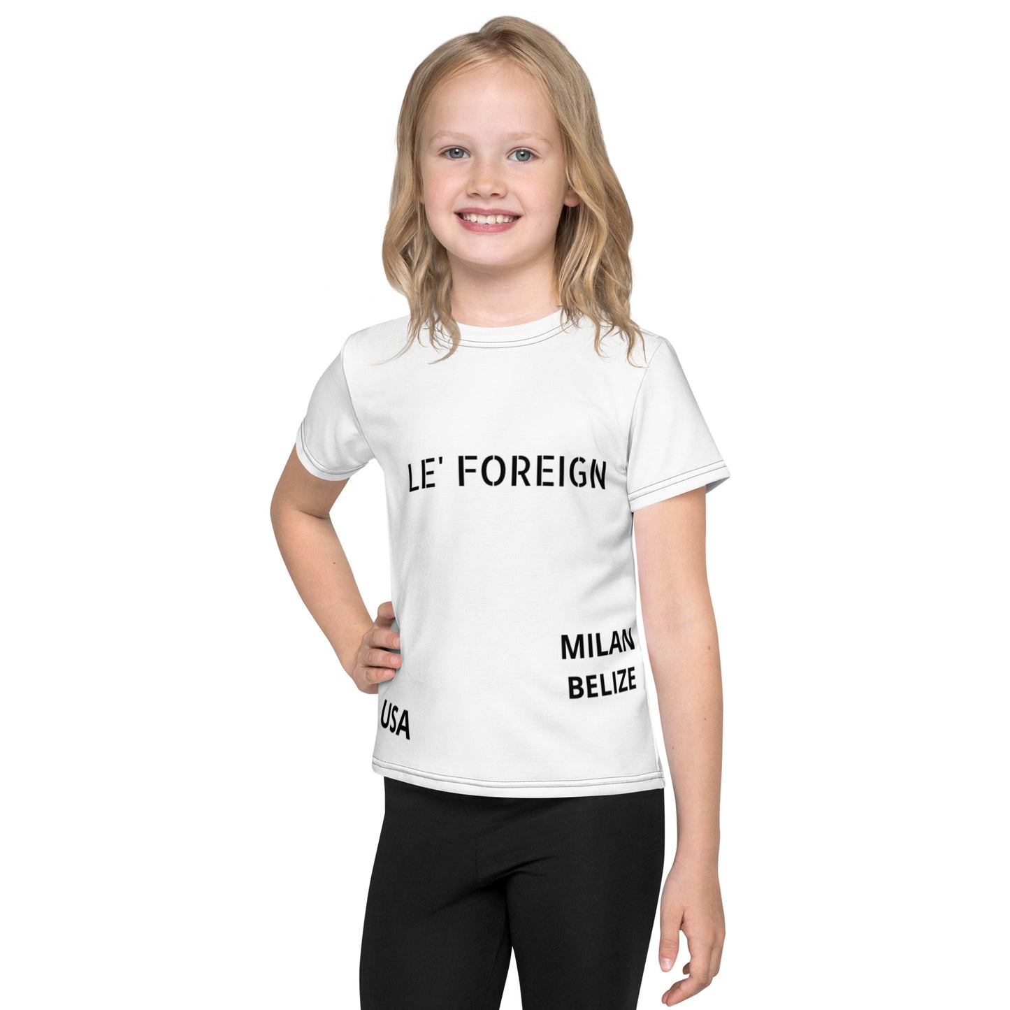 Kids crew neck Around the world Milan t-shirt